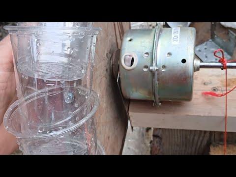 Part 3 of fan conversion to mini waterwheel to run a Capstan Drive for Tracking solar Reflectors