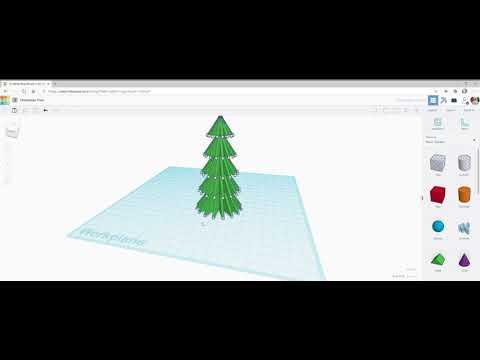 Part 4 - Tinkercad Designing a Christmas Tree
