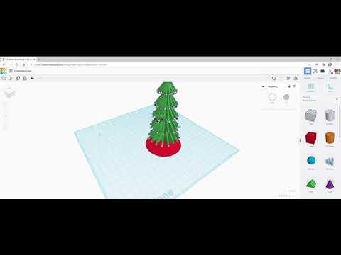 Part 5 - Designing a Christmas Tree Tinkercad