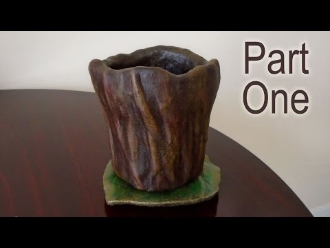 Part One - Make A Planter For Concrete Casting - Sculpting Planter Model With Plaster Bandages