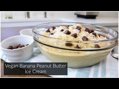 Peanut Butter Banana Ice Cream | 2 Ingredients