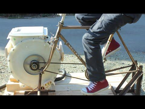 Pedal Powered Spin Dryer Bricolaje Centrifugadora a pedal Brico Essoreuse &agrave; p&eacute;dale