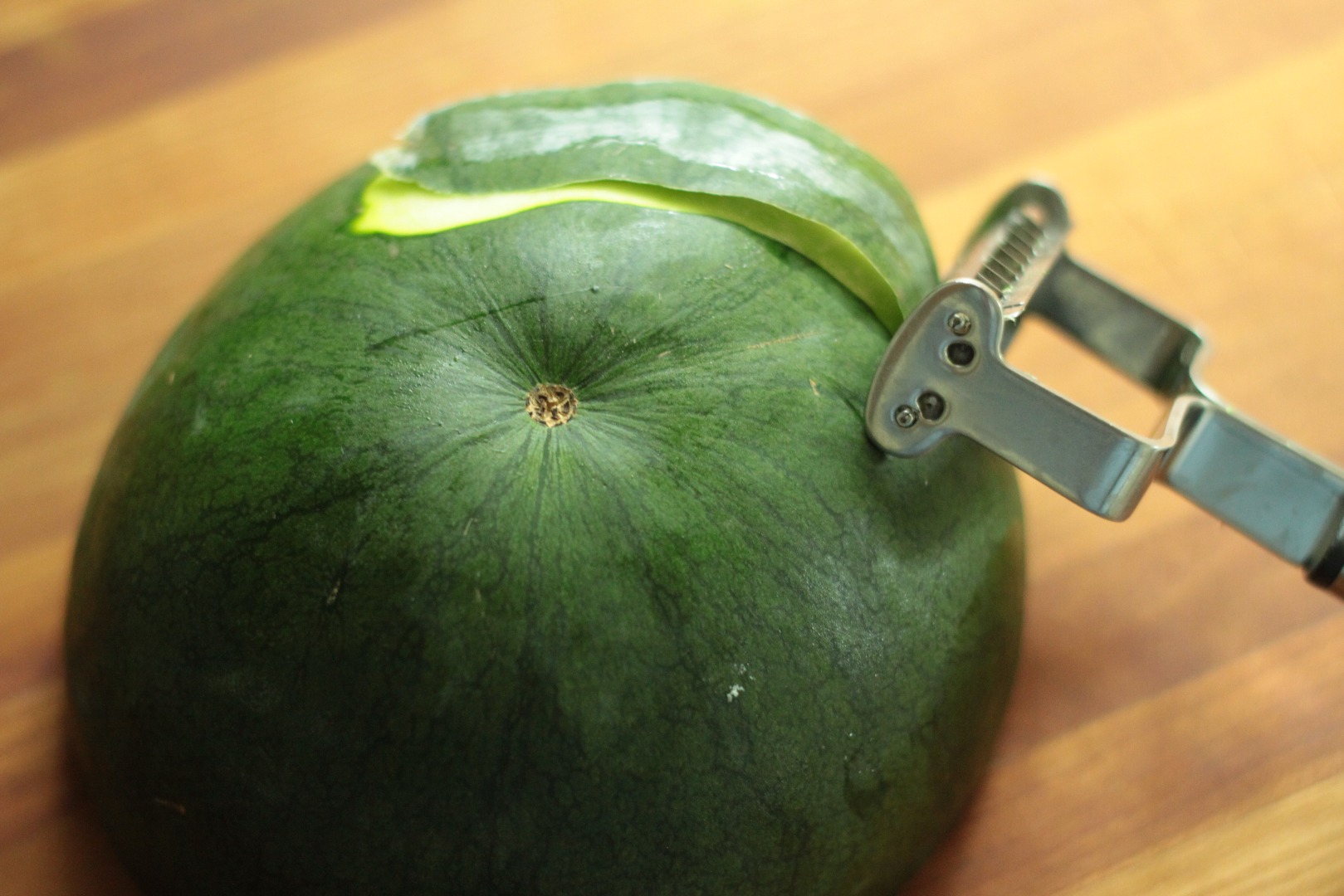 Peeling Watermelon Pickles.JPG