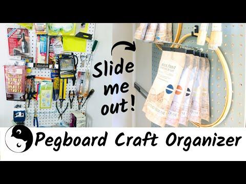 Pegboard Craft Organizer | Birdz of a Feather