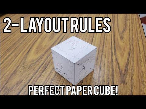 Perfect Paper Cube 2- Rules for Layout