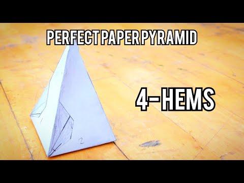 Perfect Paper Pyramid 4- Hem Layout