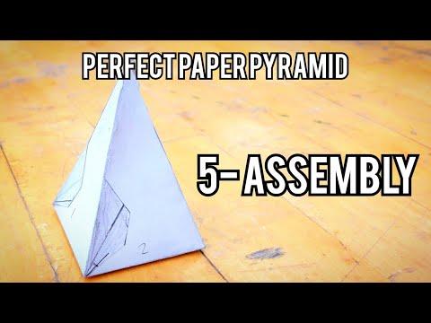 Perfect Paper Pyramid 5- Cutting, Folding, and Gluing