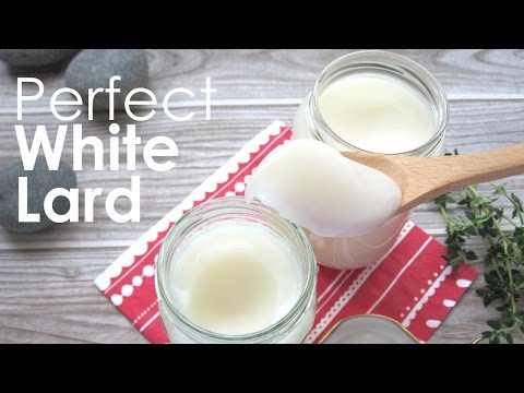 Perfect White Lard Rendering from Pork Fat | Dietplan-101.com