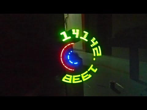 Persistence of Vision Display POV Arduino - DIY (Bitcoin Price Ticker)