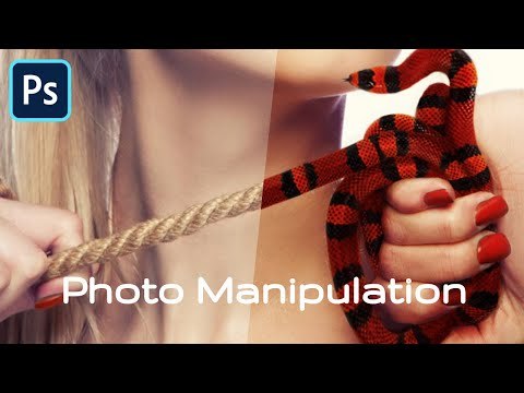 Photo Manipulation in Adobe Photoshop / Turning Rope into a Snake