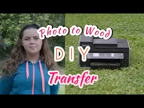 Photo transfer to WOOD Live Stream - DIY Gift Idea