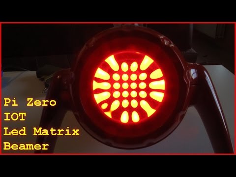 Pi Zero IOT Led Matrix Info Beamer