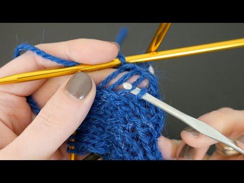 Pick Up a Dropped Stitch (Knitting) // Becky Stern