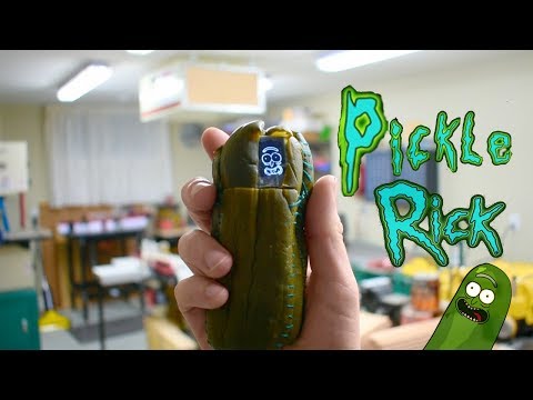 Pickle Rick IRL!! (I put a screen &amp;amp; speaker inside a LITERAL pickle)