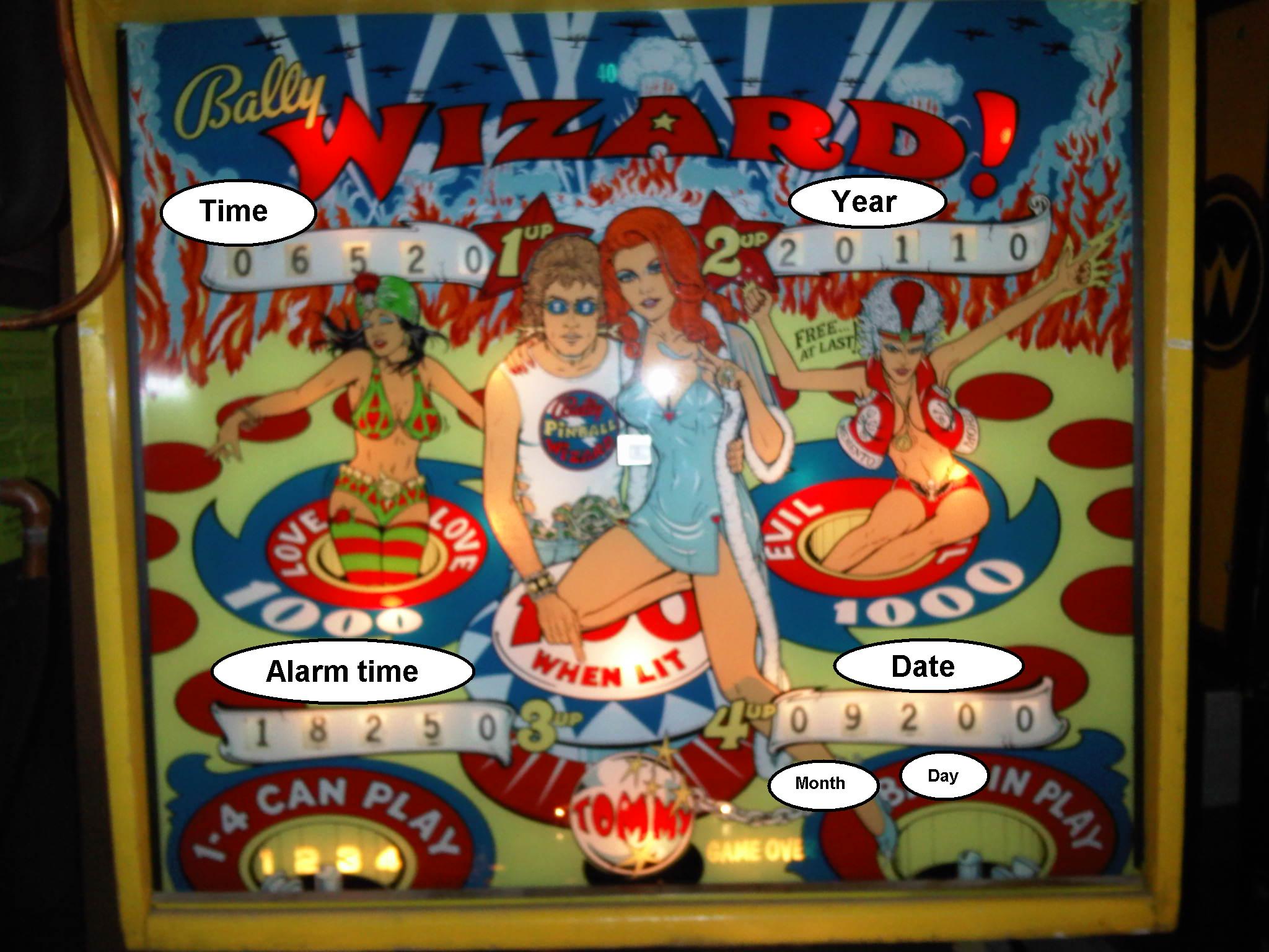 Pinball as a clock.JPG