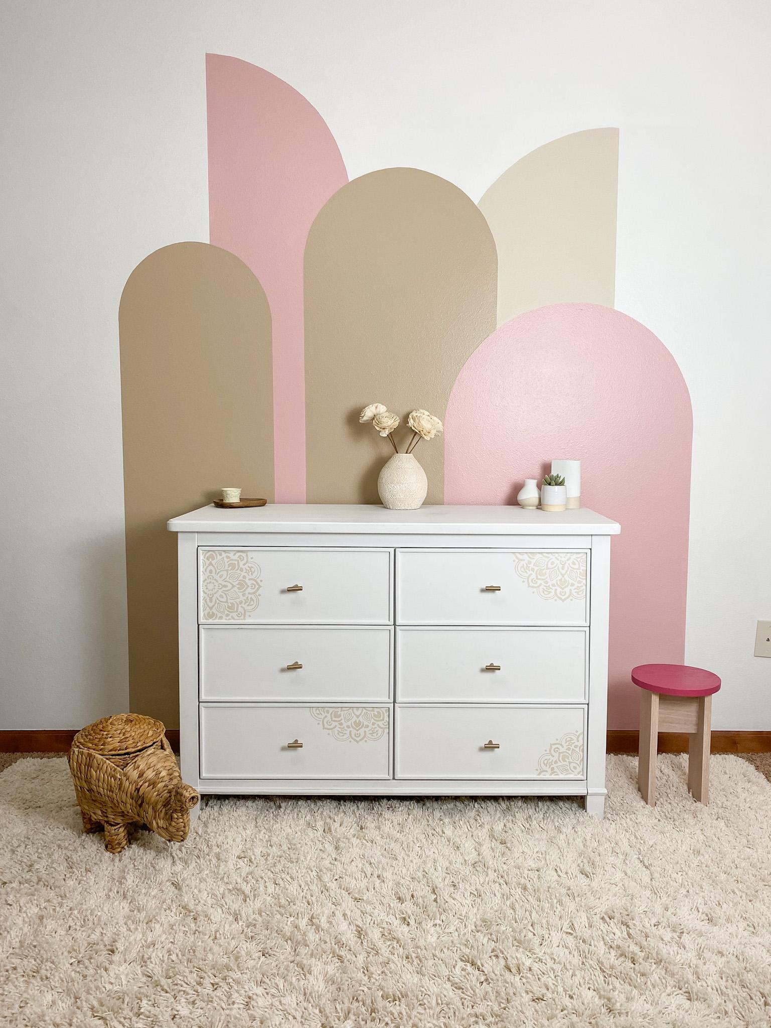 Pink Girl's Room with Modern Kid's Stool.jpg