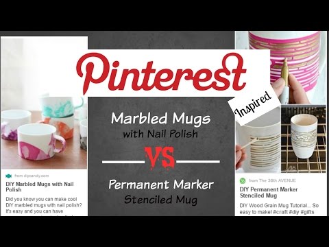 Pinterest Tested: DIY Marbled Mug and DIY Sharpie Mug