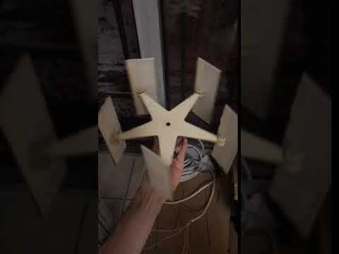 Pivoting blades vertical axis wind turbine