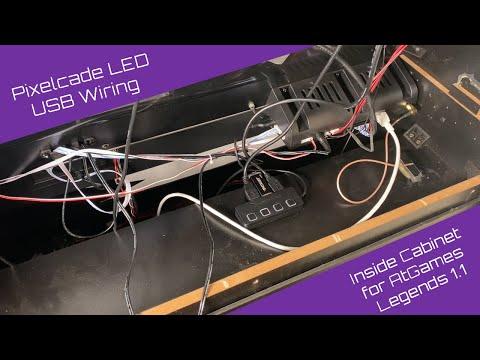 Pixelcade LED Inside Cabinet Wiring for AtGames Legends 1.1