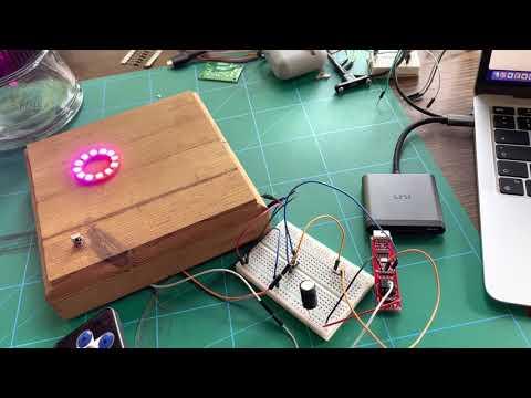 Pixelring controlled by IR remote with ATTiny85 chip