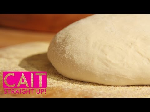 Pizza Dough From Scratch | Simple Two Ingredient Recipe | Cait Straight Up