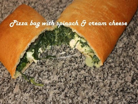 Pizza bag with spinach &amp;amp; cream cheese recipe