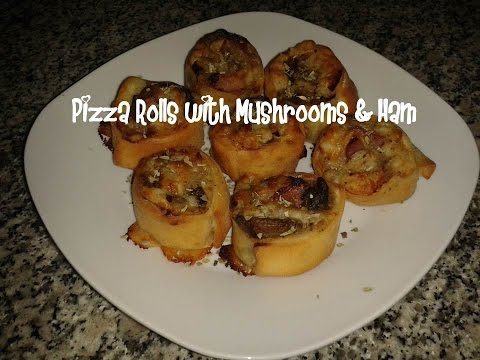 Pizza rolls with mushroom &amp;amp; ham recipe