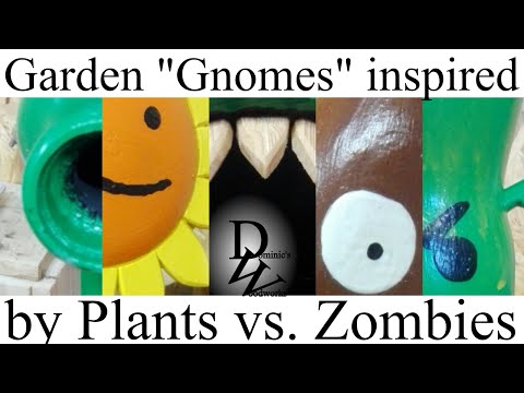 Plants vs. Zombies inspired Garden Gnomes