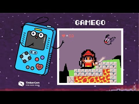 Platformer With Infinite Levels on GameGo With Makecode Arcade