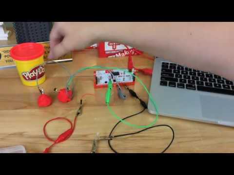 Play Doh Light Switch with Makey Makey