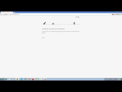 Play a dino game in Google Chrome without internet connction