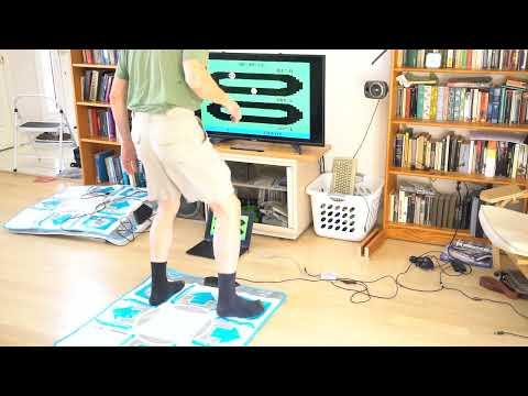 Playing Atari 2600 Foot Craz with DDR pad