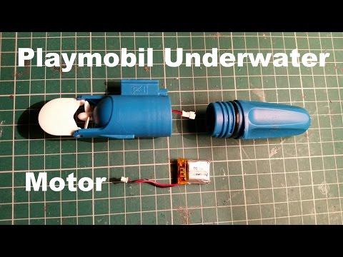 Playmobil Underwater Motor 5159 on steroids! Modifications (aka battery upgrade) mods