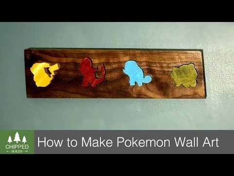 Pokemon Scroll Saw Wall Art || How To