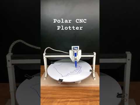 Polar CNC Plotter #Arduino #diy #3Dprinted #project #electronic #viralshorts #like #share #subscribe