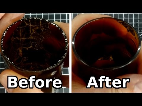 Polishing Bottle After Cutting