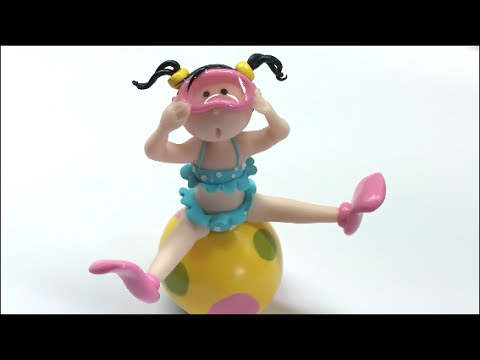 Polymer clay (Fimo) Tutorial- girl at the beach