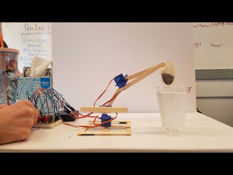 Popsicle Stick Robotic Arm Demo