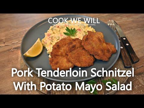 Pork Schnitzel With Traditional Potato Mayonnaise Salad