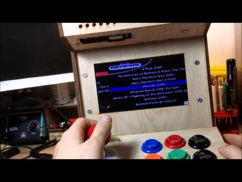 Porta Pi Arcade in Action! Gameplay footage, boot sequence.