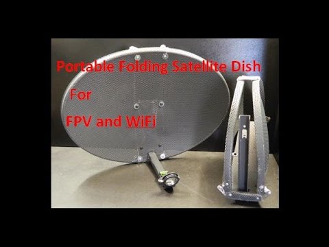 Portable Folding Satellite Dish for FPV and WiFi