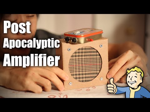 Post Apocalyptic Mini Tin Can Amplifier