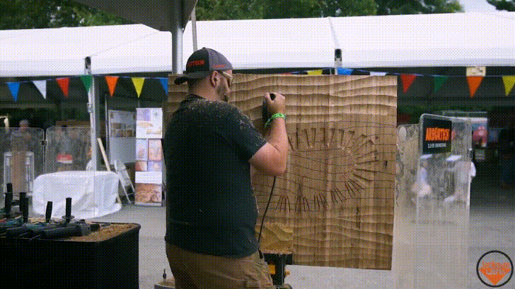 Power Carved Giant Boot Print Wood Wall Art 17 GIF.gif