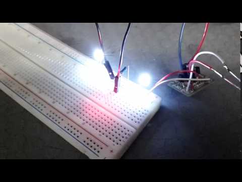 Powering different coloured LED's from a single powersource