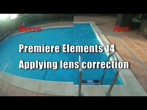 Premiere Elements 14 - How to apply lens correction