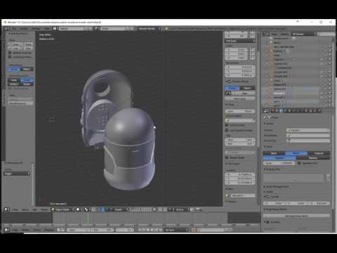 Preparing 3D minion robot model in blender