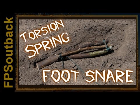 Primitive Torsion Spring Foot Snare Trap