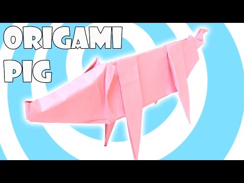 Printing Paper Origami Pig Tutorial (Origamite)