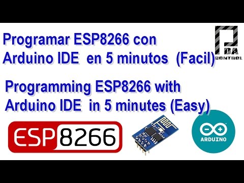 Programar ESP8266 con Arduino IDE  - Programming ESP8266 with Arduino IDE : PDA_Control