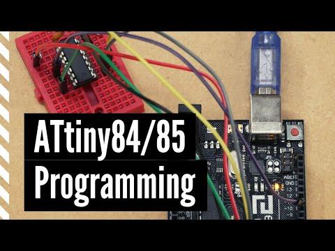 Programming ATtiny85/84 with Arduino Uno (ATTinyCore)